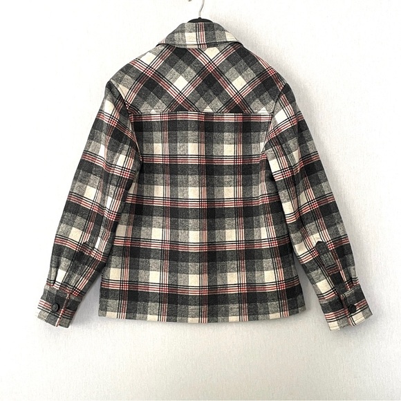 Reformation Woodside Plaid Shacket Jacket - Picture 7 of 15